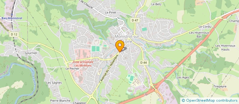 localisation de l'entreprise VIDEO CLUB DE VALBENOITE à MONISTROL-SUR-LOIRE