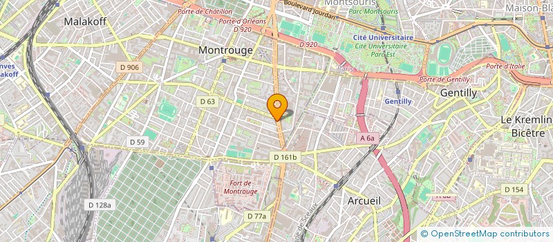 localisation de l'entreprise VIDEO CLUB RN 20  MONTROUGE