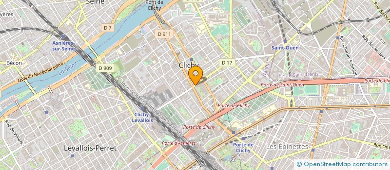 localisation de l'entreprise VIDEO D'AFFAIRE à CLICHY