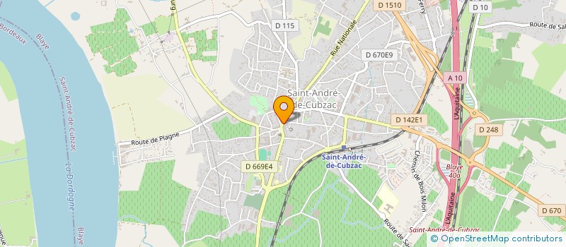 localisation de l'entreprise VIDEO DETENTE  SAINT-ANDRE-DE-CUBZAC