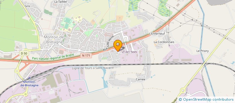 localisation de l'entreprise VIDEO DIAGNOSTIC RESEAUX ET RETRACAGES à MONTOIR-DE-BRETAGNE