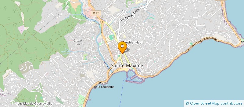 localisation de l'entreprise VIDEO DU GOLFE à SAINTE-MAXIME