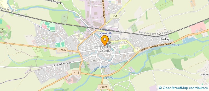 localisation de l'entreprise VIDEO EN FETE à VERNEUIL D'AVRE ET D'ITON