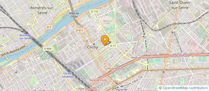localisation de l'entreprise VIDEO FAC FRANCE SARL à CLICHY