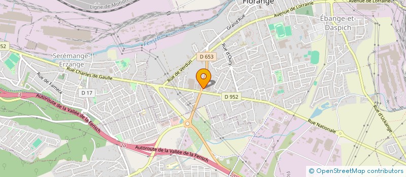 localisation de l'entreprise VIDEO FENSCH  FLORANGE
