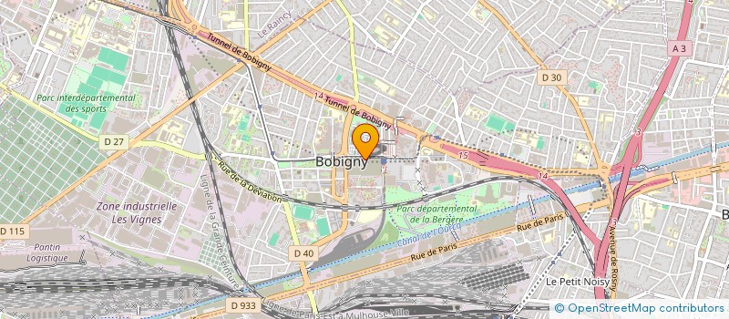 localisation de l'entreprise VIDEO FUTUR BOBIGNY 2 à BOBIGNY