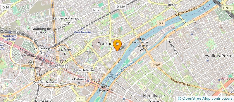 localisation de l'entreprise VIDEO MARY LINE à COURBEVOIE