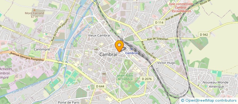 localisation de l'entreprise VIDEO NEWS à CAMBRAI