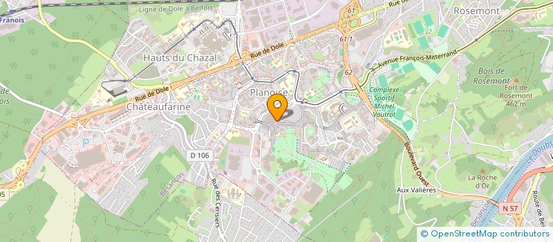 localisation de l'entreprise VIDEO PLUS à BESANCON