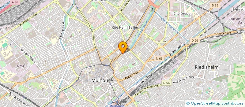 localisation de l'entreprise VIDEO PUB DIFFUSION à MULHOUSE