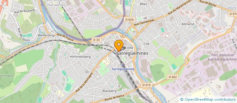 localisation de l'entreprise VIDEO SELF à SARREGUEMINES