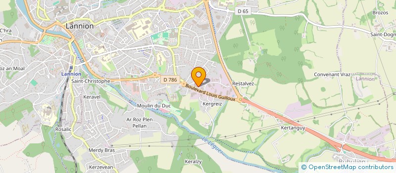 localisation de l'entreprise VIDEO SELF CONTROL  LANNION