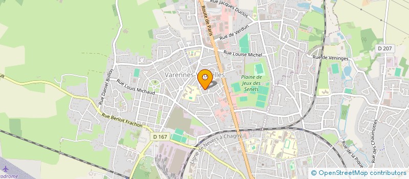 localisation de l'entreprise VIDEO SON 58 à VARENNES-VAUZELLES