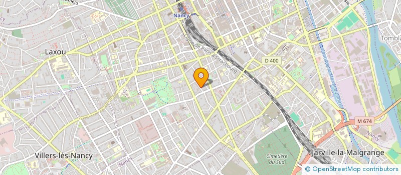 localisation de l'entreprise VIDEO STARS à NANCY