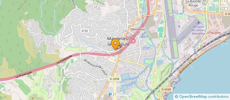 localisation de l'entreprise VIDEO VISION à MANDELIEU-LA-NAPOULE