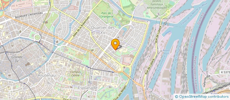 localisation de l'entreprise VIDEO XV à STRASBOURG