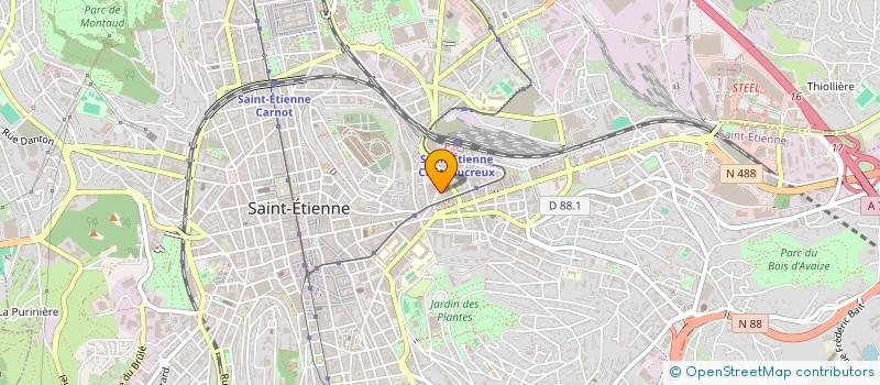 localisation de l'entreprise VIDEO ZAPPING  SAINT-ETIENNE