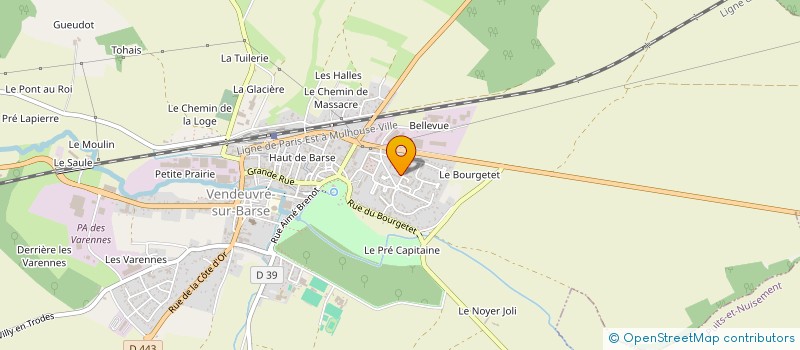 localisation de l'entreprise VIDEOCLEAN à VENDEUVRE-SUR-BARSE