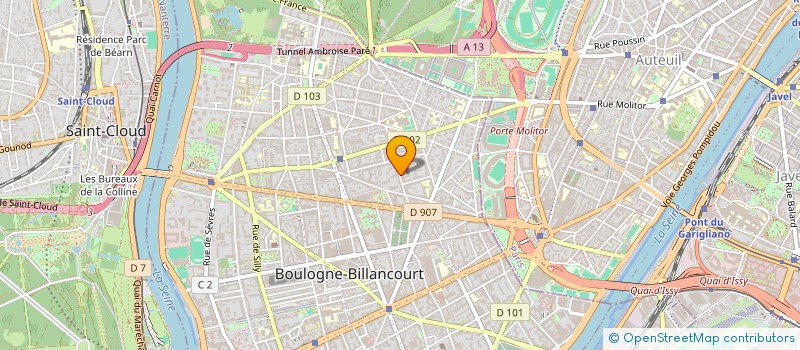 localisation de l'entreprise VIDEOCLUB STUDIO à BOULOGNE-BILLANCOURT
