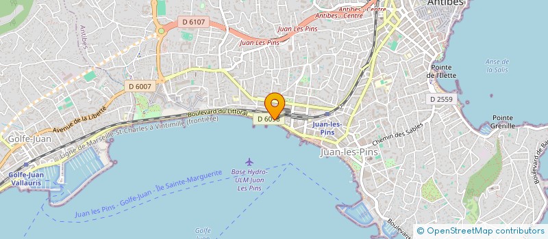 localisation de l'entreprise VIDEOFORMA à ANTIBES