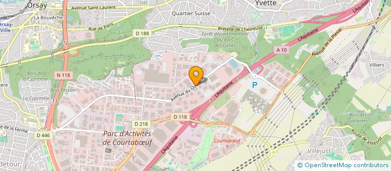 localisation de l'entreprise VIDEOJET TECHNOLOGIES SA à VILLEBON-SUR-YVETTE