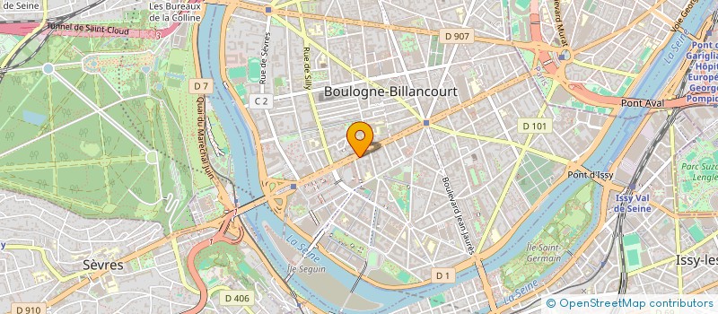 localisation de l'entreprise VIDEOLAB EVB à BOULOGNE-BILLANCOURT