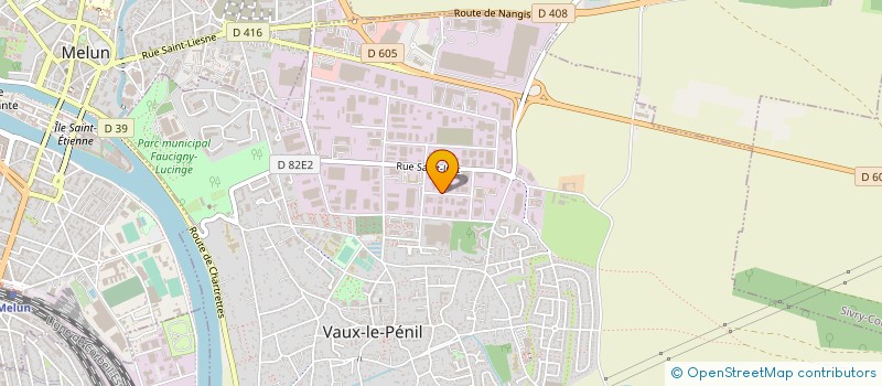localisation de l'entreprise VIDEONET à VAUX-LE-PENIL