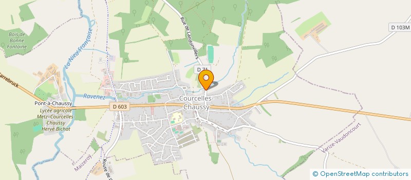localisation de l'entreprise VIDEOO à COURCELLES-CHAUSSY