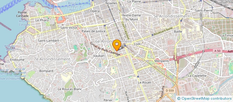 localisation de l'entreprise VIDEOPROD à MARSEILLE 6EME