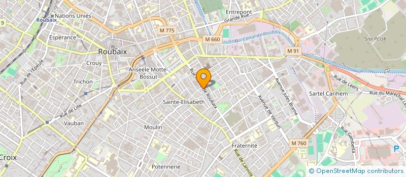 localisation de l'entreprise VIDEOREME à ROUBAIX