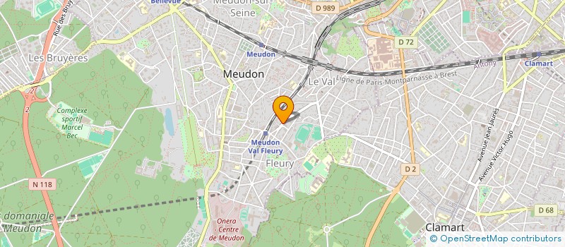 localisation de l'entreprise VIDEOSHOP  MEUDON