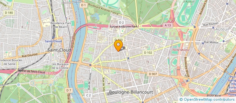 localisation de l'entreprise VIDEOSPHERE à BOULOGNE-BILLANCOURT