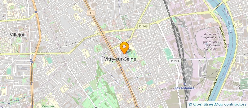 localisation de l'entreprise VIDEOSTUD à VITRY-SUR-SEINE