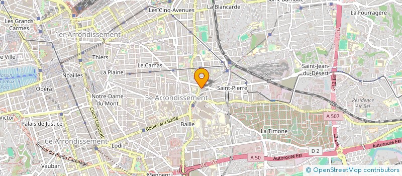 localisation de l'entreprise VIDEVA à MARSEILLE