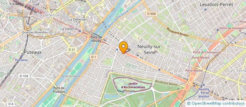 localisation de l'entreprise VIDI à NEUILLY-SUR-SEINE