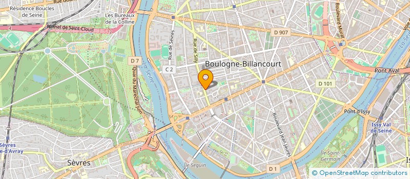 localisation de l'entreprise VIDI AUDIT  BOULOGNE-BILLANCOURT