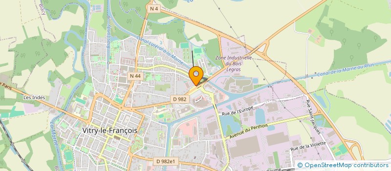 localisation de l'entreprise VIDIS à VITRY-LE-FRANCOIS