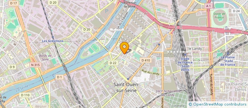 localisation de l'entreprise VIDOA à SAINT-OUEN-SUR-SEINE