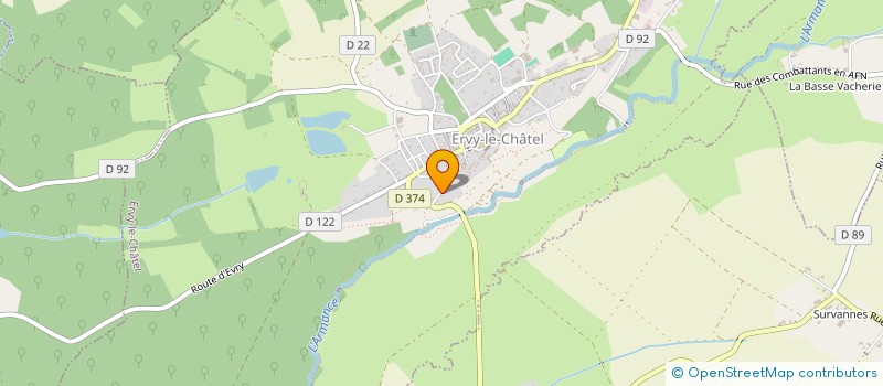 localisation de l'entreprise VIDOFRANCIA  ERVY-LE-CHATEL