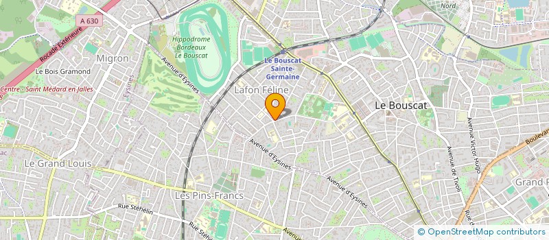 localisation de l'entreprise VIDOLOCATION  LE BOUSCAT