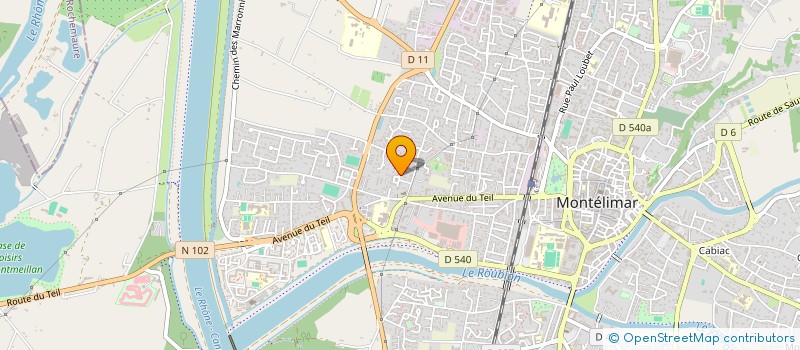 localisation de l'entreprise VIDOMA à MONTELIMAR