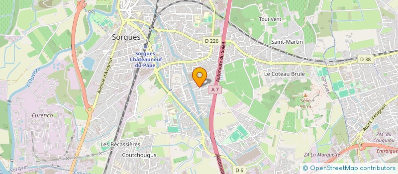 localisation de l'entreprise VIDOR MENUISERIE  SORGUES