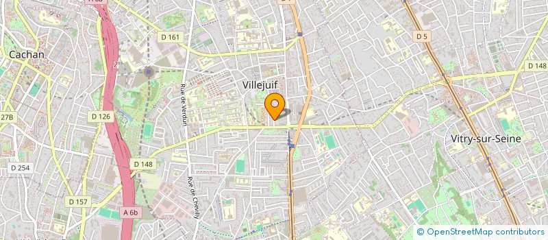 localisation de l'entreprise VIDYALAYA - SOUTIEN SCOLAIRE, AIDE AUX DEVOIRS ET PREPARATION AU DELF à VILLEJUIF