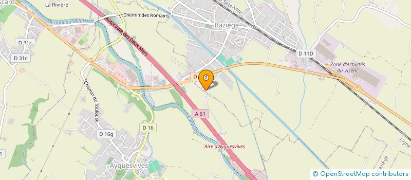 localisation de l'entreprise VIE  BAZIEGE