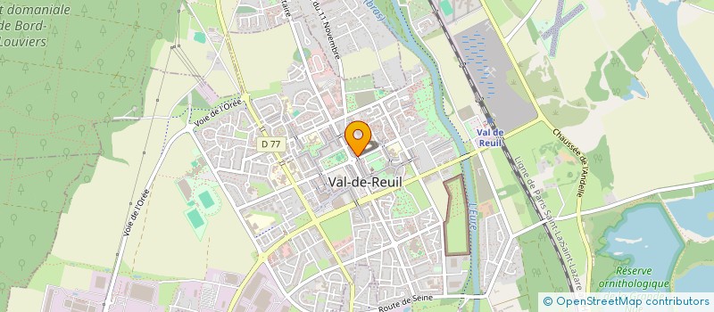 localisation de l'entreprise VIE ASSOCIATIVE DE QUARTIERS  LE VAUDREUIL