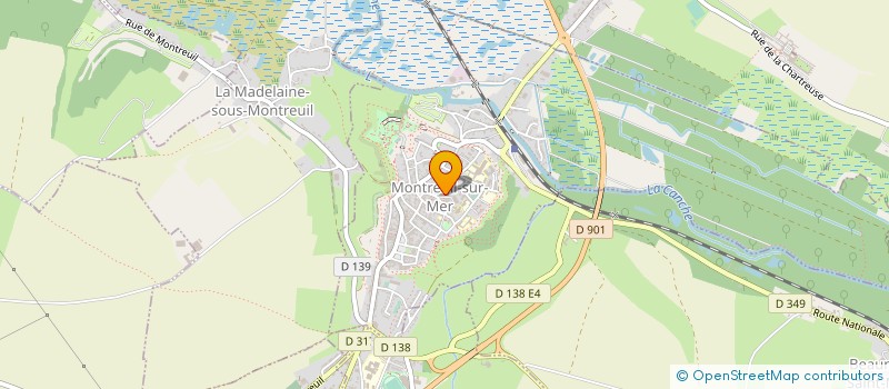 localisation de l'entreprise VIE CULTURELLE DU MONTREUILLOIS  MONTREUIL-SUR-MER