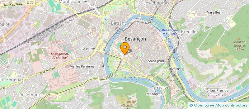 localisation de l'entreprise VIE DES HAUTS PRODUCTION  BESANCON