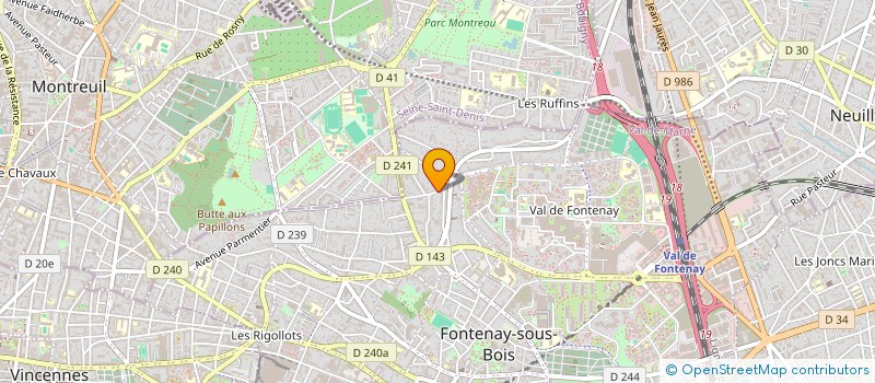 localisation de l'entreprise VIE DES PETITS à FONTENAY-SOUS-BOIS