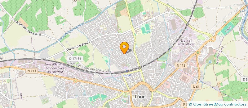 localisation de l'entreprise VIE EN FORME  LUNEL