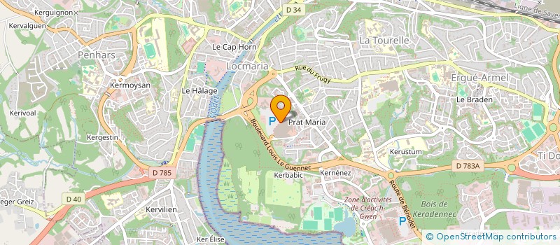 localisation de l'entreprise VIE ET AURA à QUIMPER